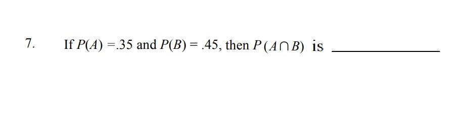 Solved A.) .10 B.) .20 C) .80 D) Cannot | Chegg.com