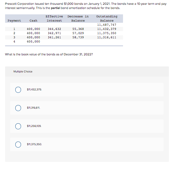 Solved Prescott Corporation Issued Ten Thousand $1,000 Bonds 