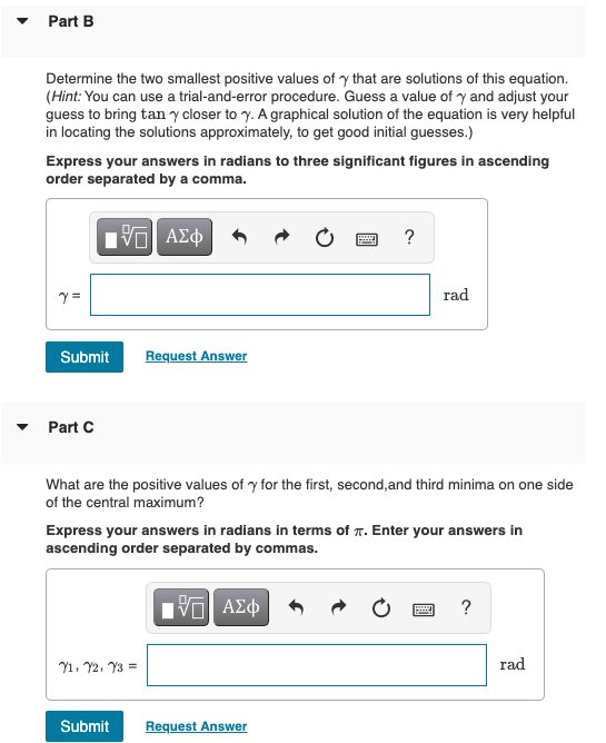 Solved The intensity of light in the Fraunhofer diffraction | Chegg.com