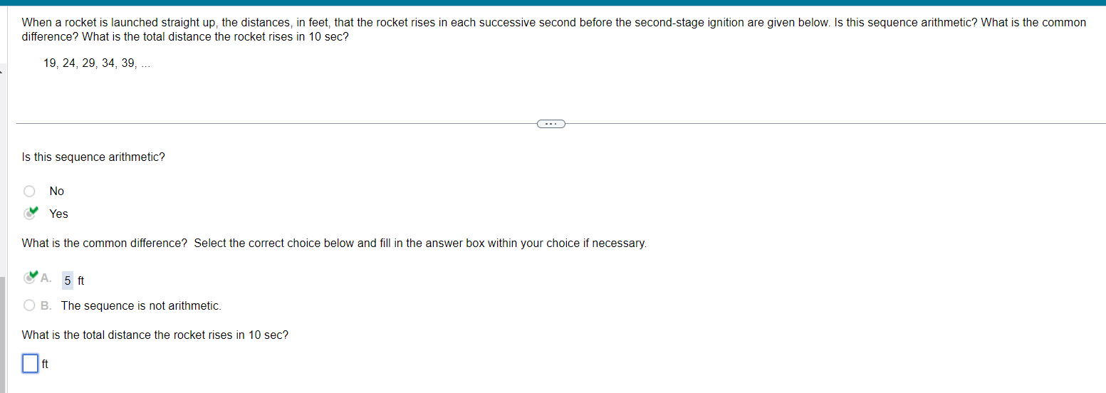 Solved difference? What is the total distance the rocket | Chegg.com