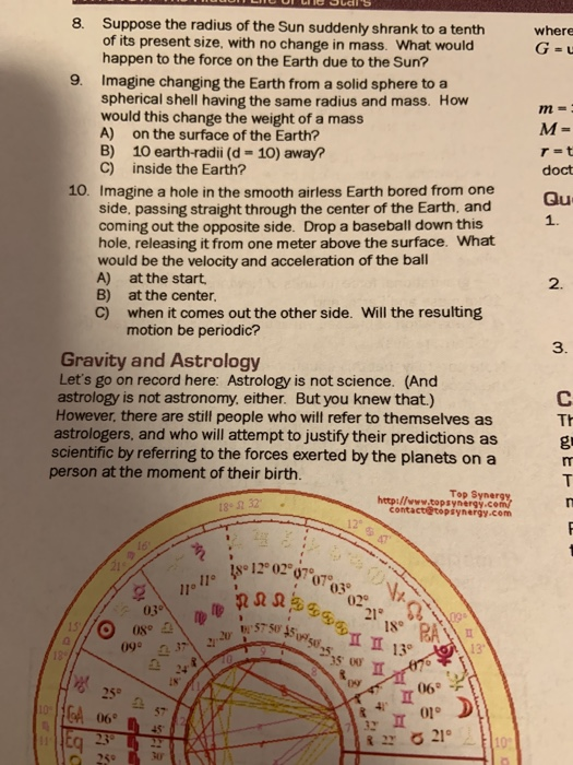 Solved Suppose the radius of the Sun suddenly shrank to a | Chegg.com