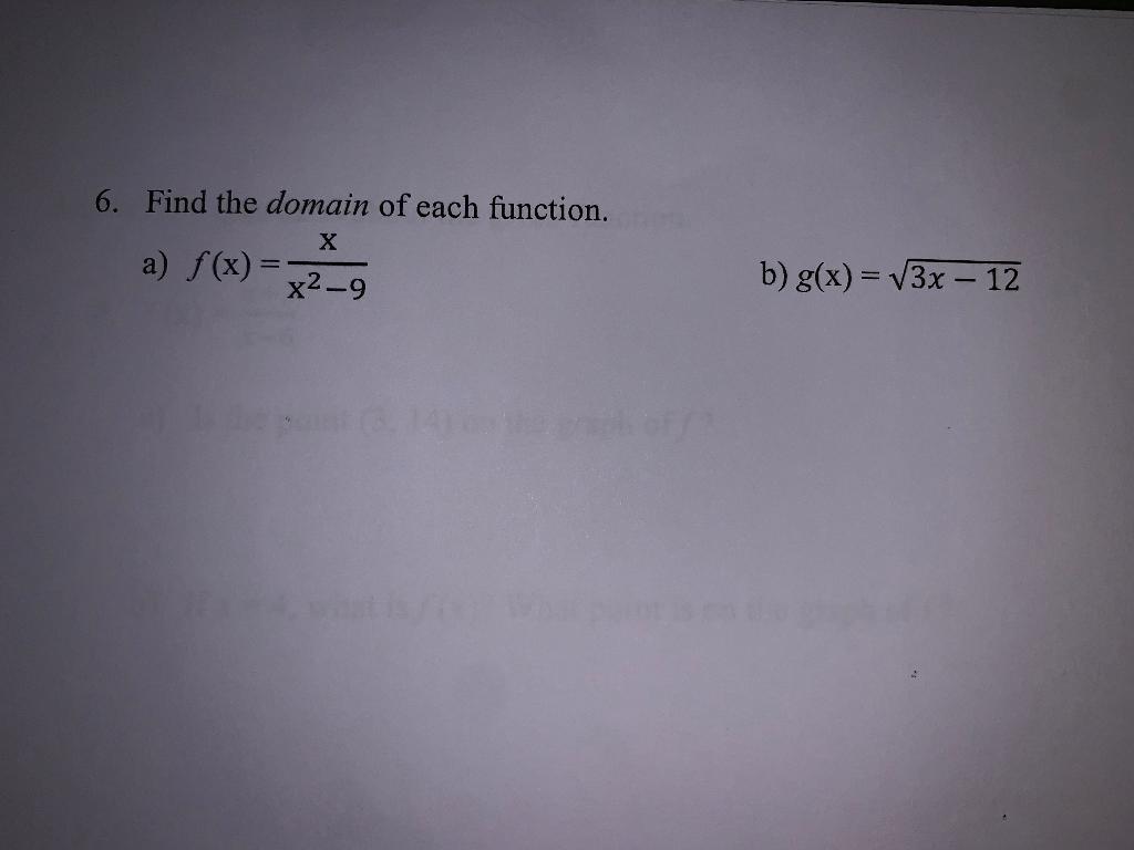 solved-6-find-the-domain-of-each-function-a-f-x-x2-9-chegg