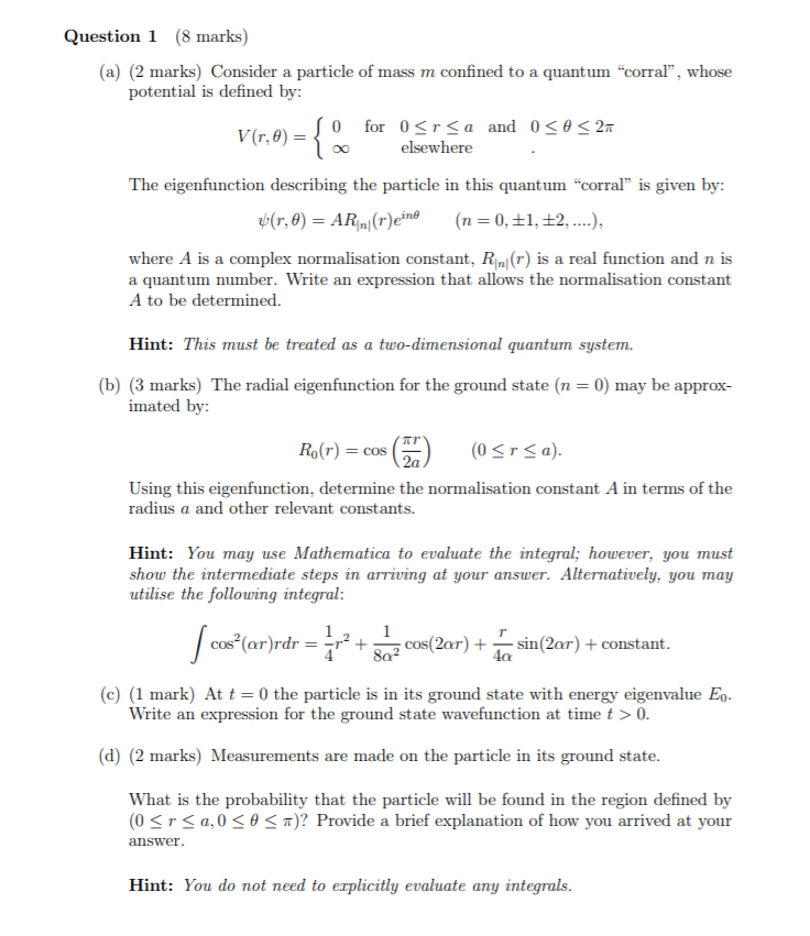 Solved V R 6 Question 1 8 Marks A 2 Marks C Chegg Com