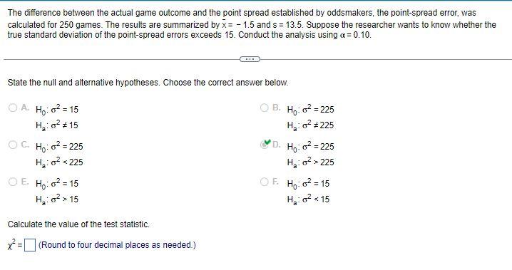Solved The difference between the actual game outcome and | Chegg.com