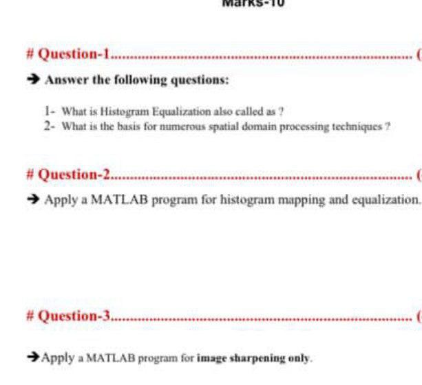 Solved Marks10 Question.......... Answer the following