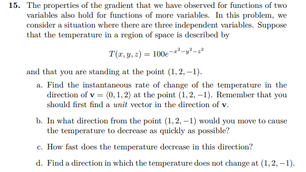 Solved The properties of the gradient that we have observed | Chegg.com