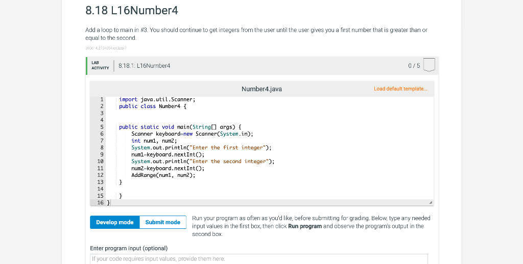 Solved Add a loop to main in 13 . You should continue to get | Chegg.com