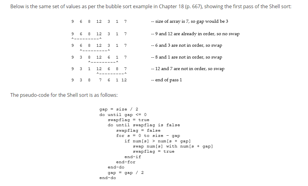 6.10. The Shell Sort — Problem Solving with Algorithms and Data