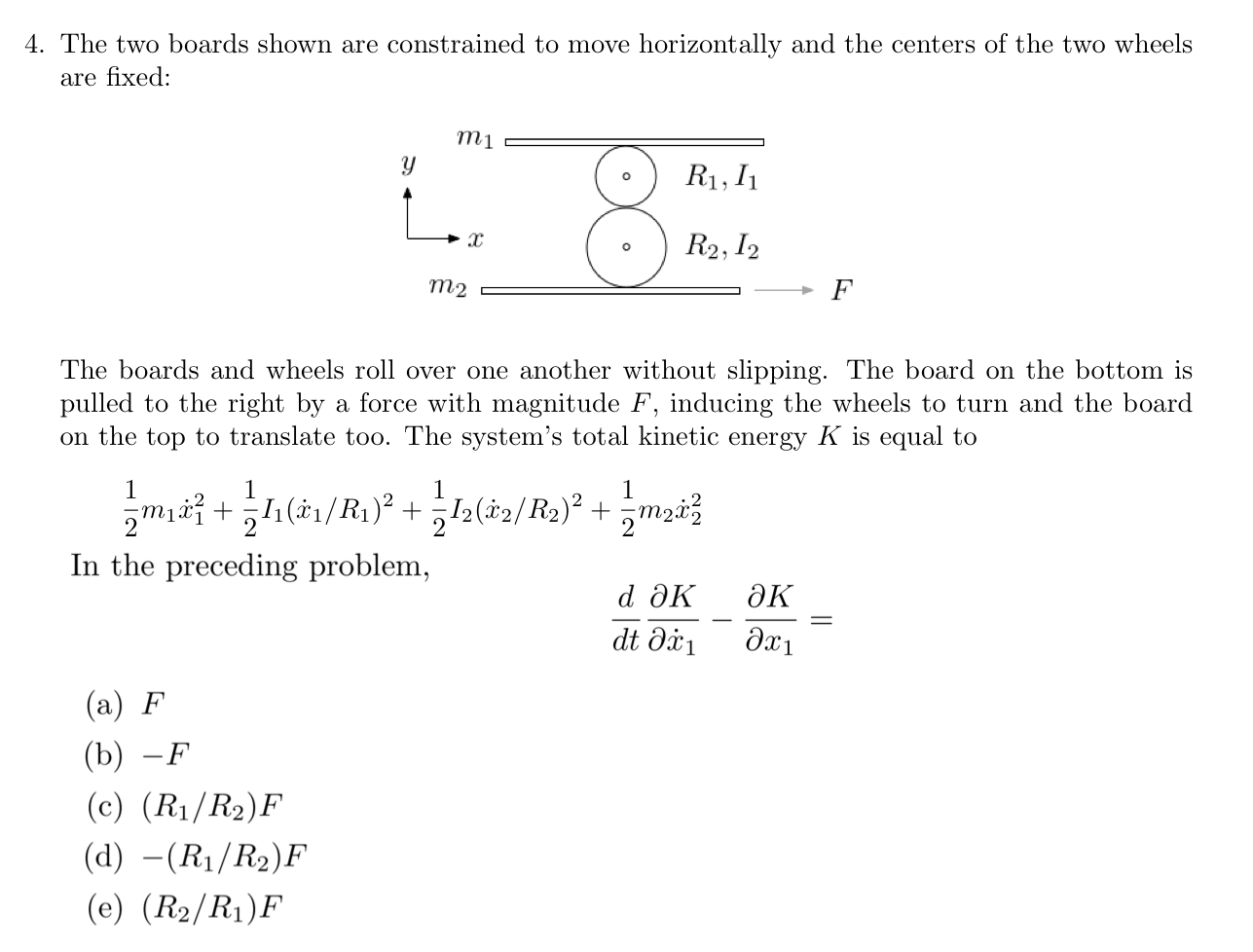 4. The two boards shown are constrained to move | Chegg.com