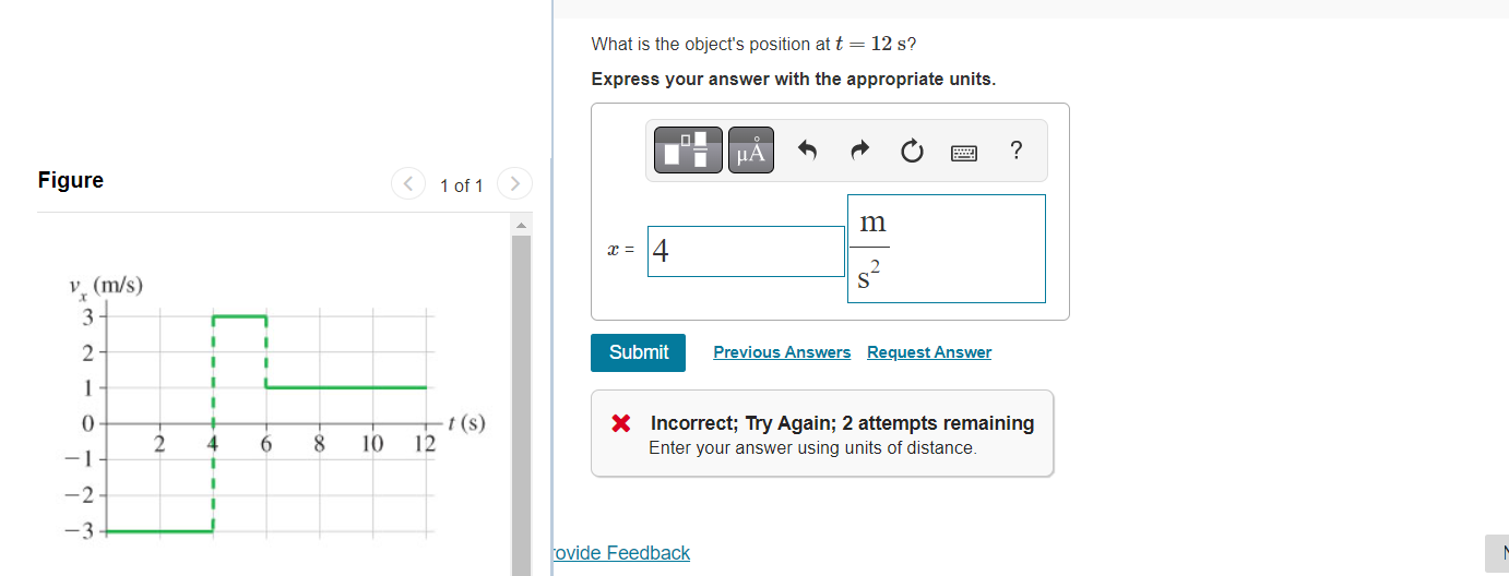 Solved Figure v (m/s) 3 2 1 0 -2. -3 1 I I I 2 4 1 I I I 1 6 | Chegg.com