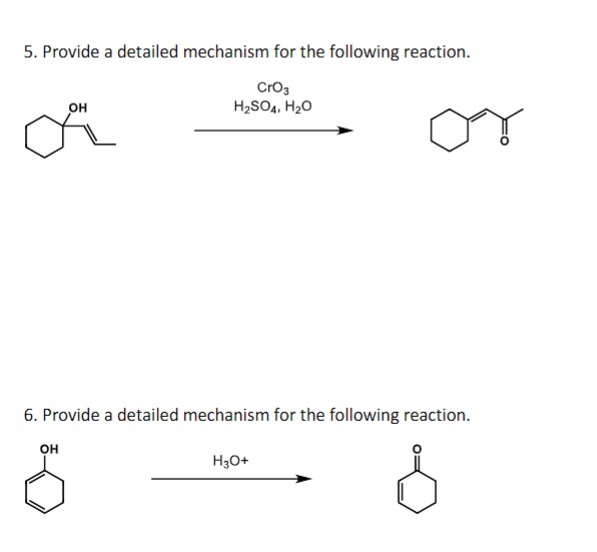 Solved 5. Provide a detailed mechanism for the following | Chegg.com