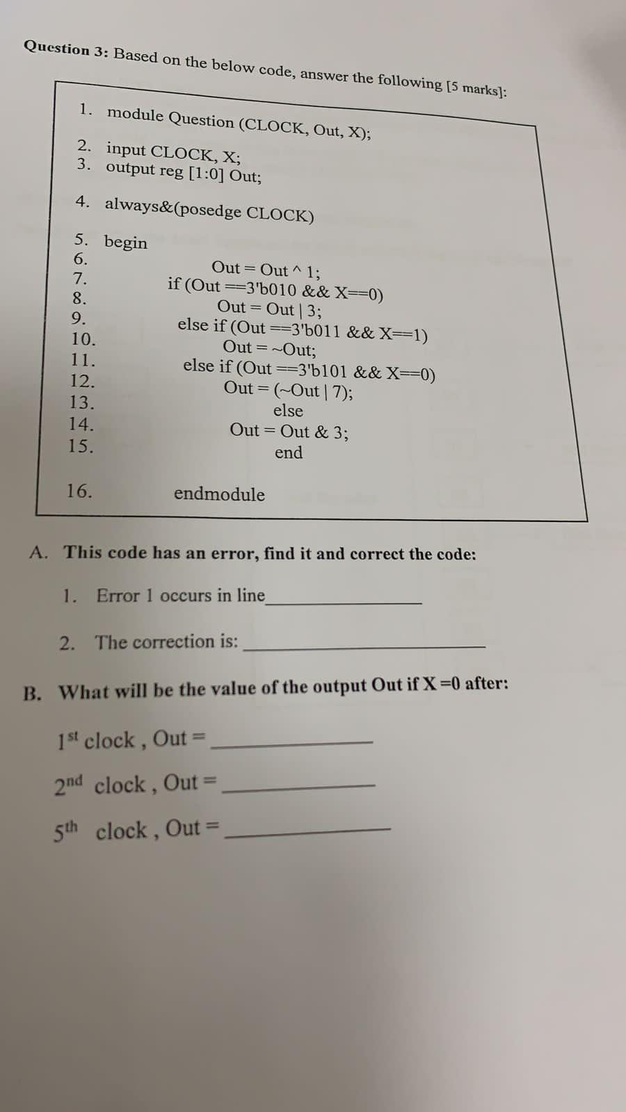 Solved Question 3: Based on the below code, answer the | Chegg.com