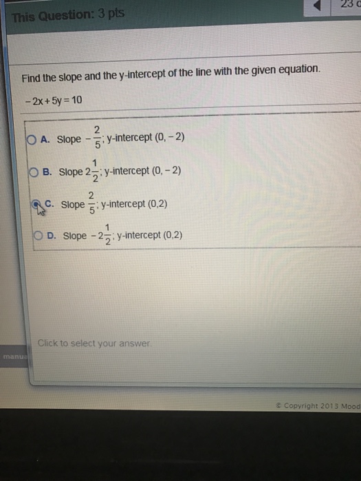 for the equation y 5 10 x 12 find the slope