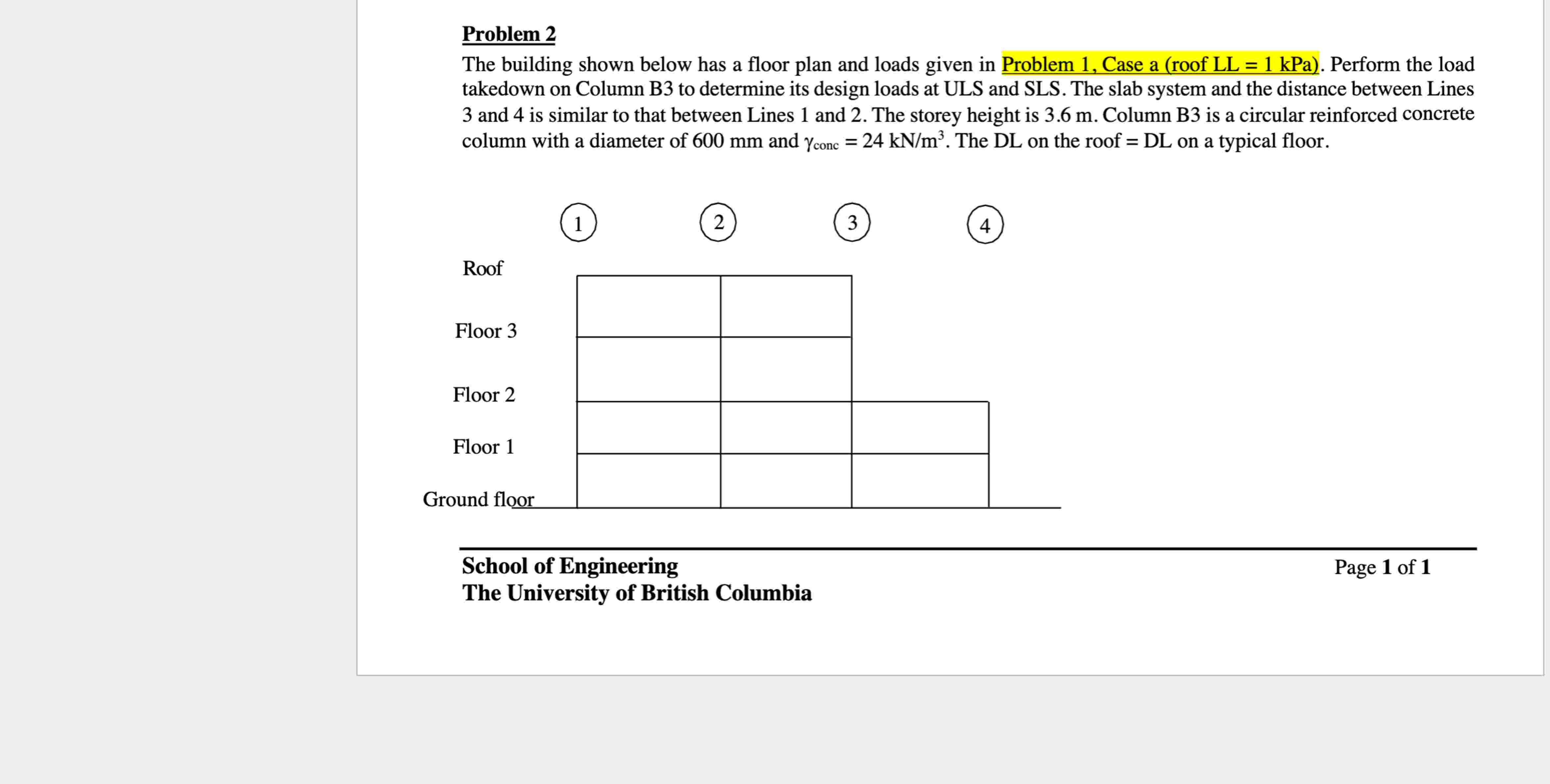 Solved Problem 2The building shown below has a floor plan | Chegg.com
