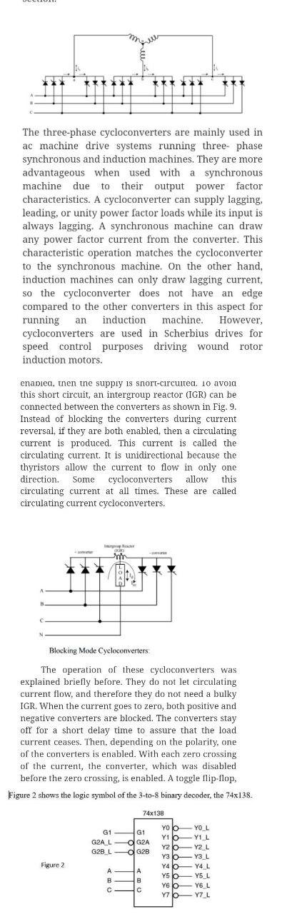 Solved The three-phase cycloconverters are mainly used in ac | Chegg.com