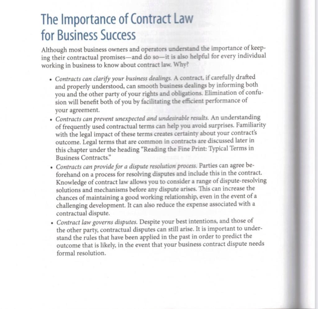 performance of contract in business law