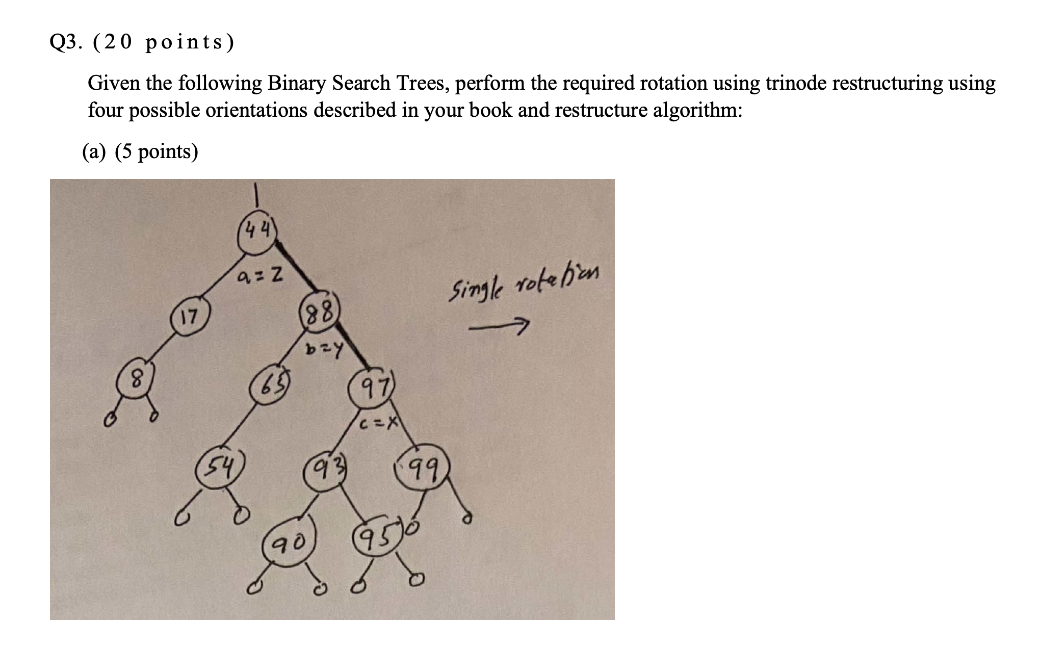 Solved 3. (20 Points ) Given The Following Binary Search | Chegg.com