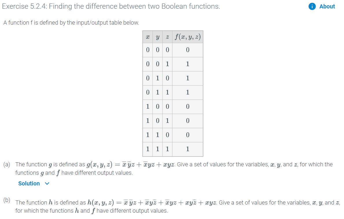 Solved Exercise 5.2.4: Finding the difference between two | Chegg.com