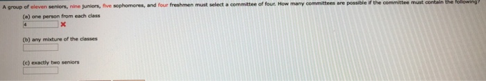 Solved A Group Of Nine Women And Six Men Must Select A Chegg