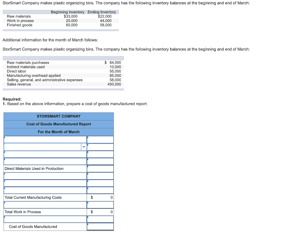 Solved StorSmart Company makes plastic organizing bins. The