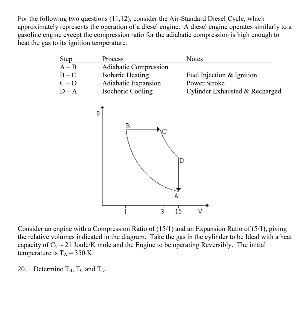 Solved For the following two questions (11,12), consider the | Chegg.com