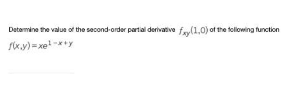 Solved Determine the value of the second-order partial | Chegg.com