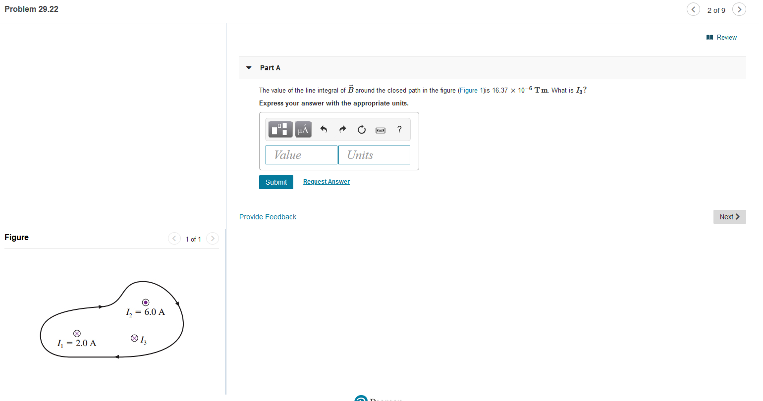 Solved Problem 29.22 2 of 9 > 1 Review Part A The value of | Chegg.com