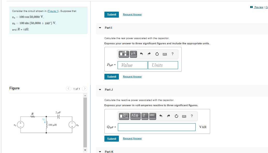 Solved Consider the circuit shown in (Figure 1). | Chegg.com