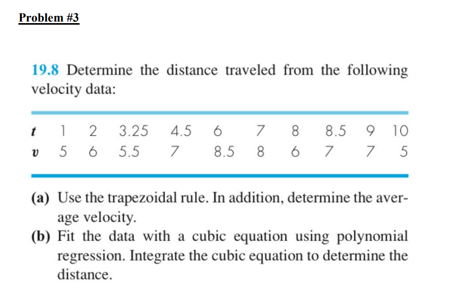 Solved 19.8 Determine The Distance Traveled From The | Chegg.com