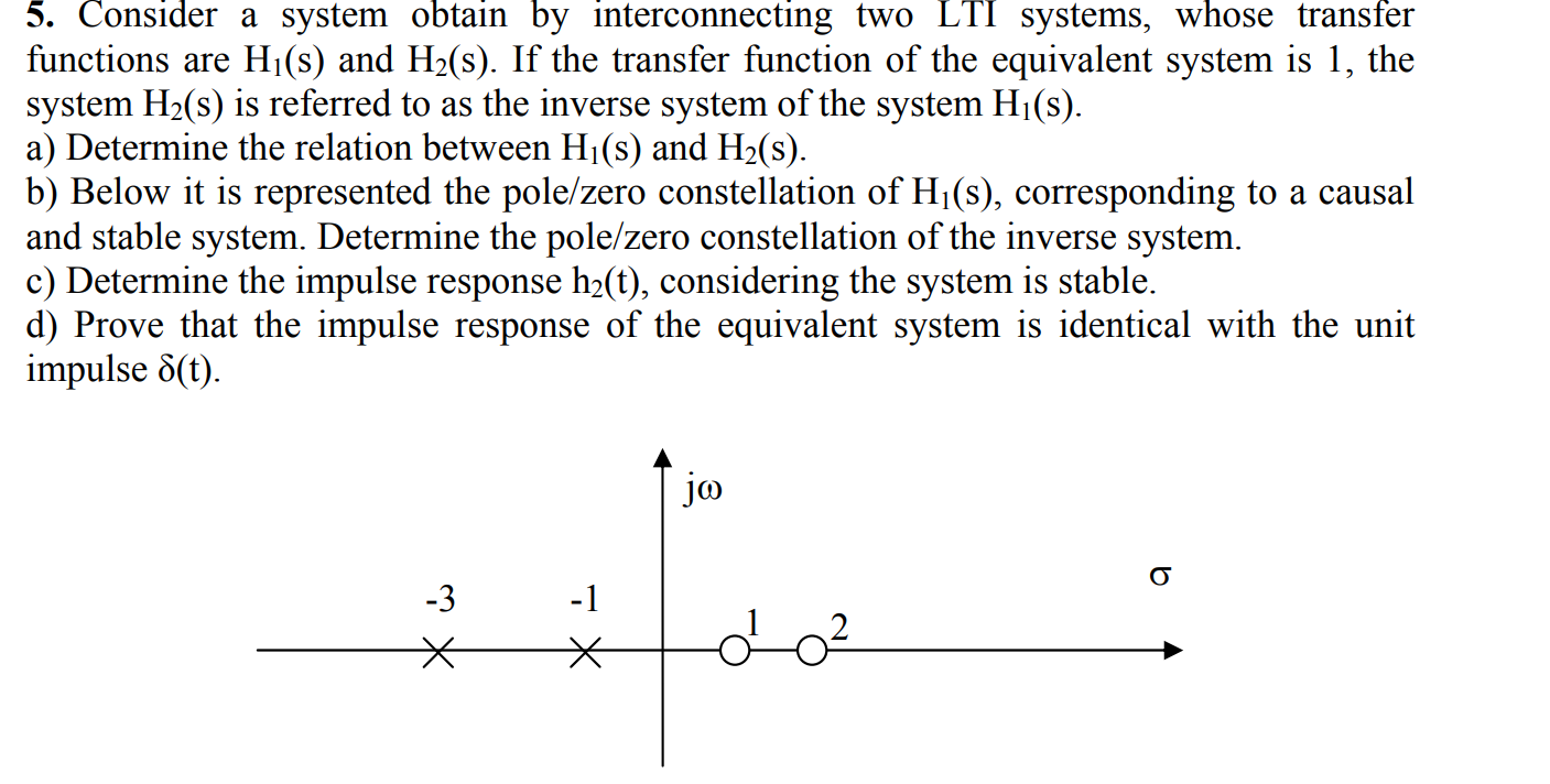 Solved 5. Consider A System Obtain By Interconnecting Two | Chegg.com