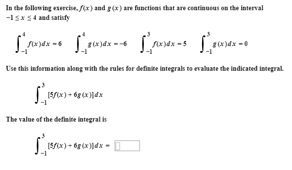 Solved In the following exercise, f(x) and g(x) are | Chegg.com