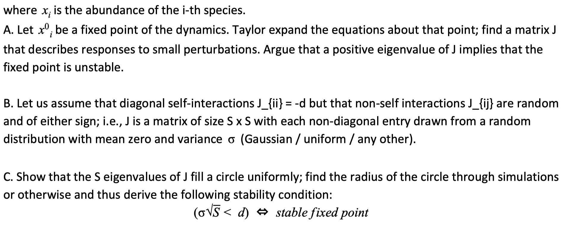 Problem 4 Consider A Dynamical System That Descri Chegg Com