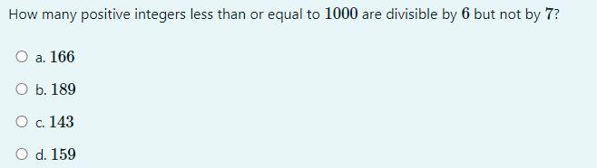 Solved How many positive integers less than or equal to 1000 | Chegg.com