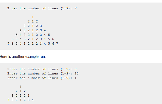 Solved Create a new Java class called: NumberPyramid | Chegg.com