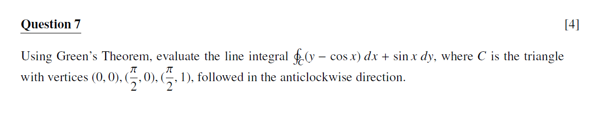 Solved Using Green's Theorem, evaluate the line integral | Chegg.com