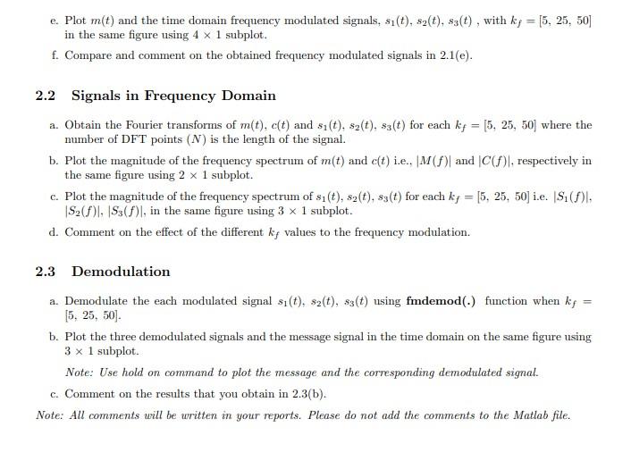 LAB 6 (FREQUENCY MODULATION/DEMODULATION) 1 | Chegg.com