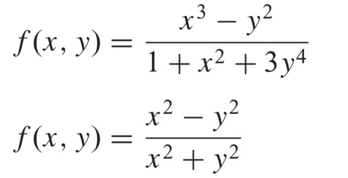 Solved X f(x, y) = x3 - y2 - 1 + x2 + 3y4 x2 - y2 x2 + y2 | Chegg.com