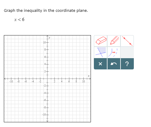 Solved Graph the inequality in the coordinate plane. x