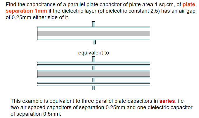 Solved Find the capacitance of a parallel plate capacitor of | Chegg.com