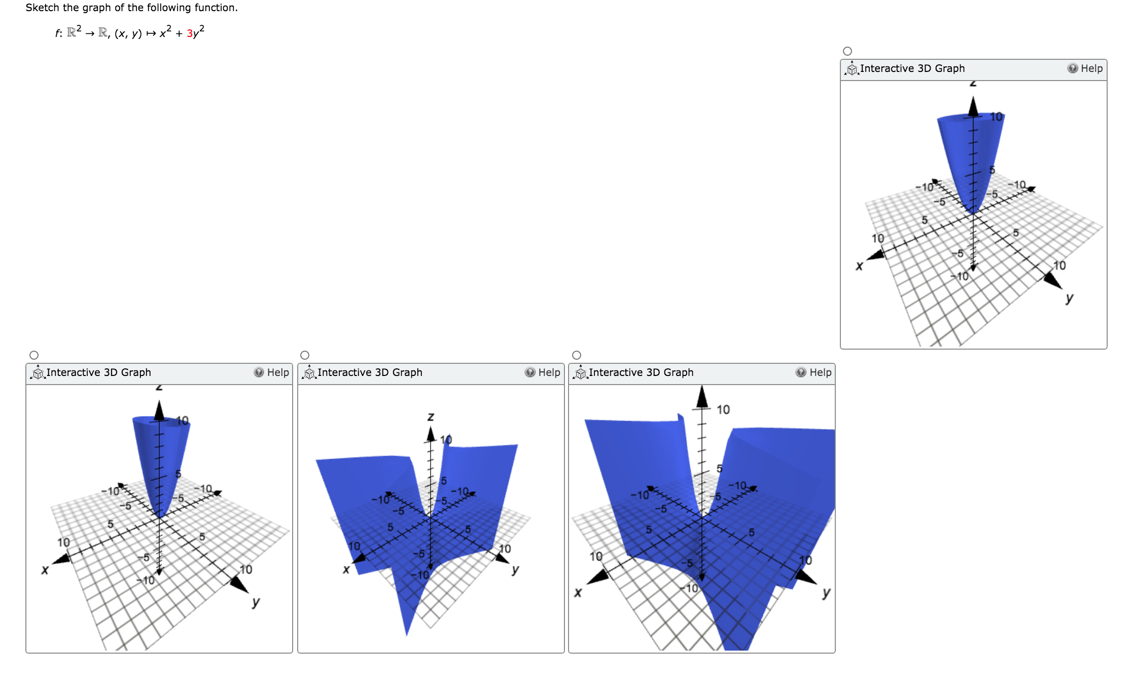 Solved Sketch The Graph Of The Following Function F R2 Chegg Com