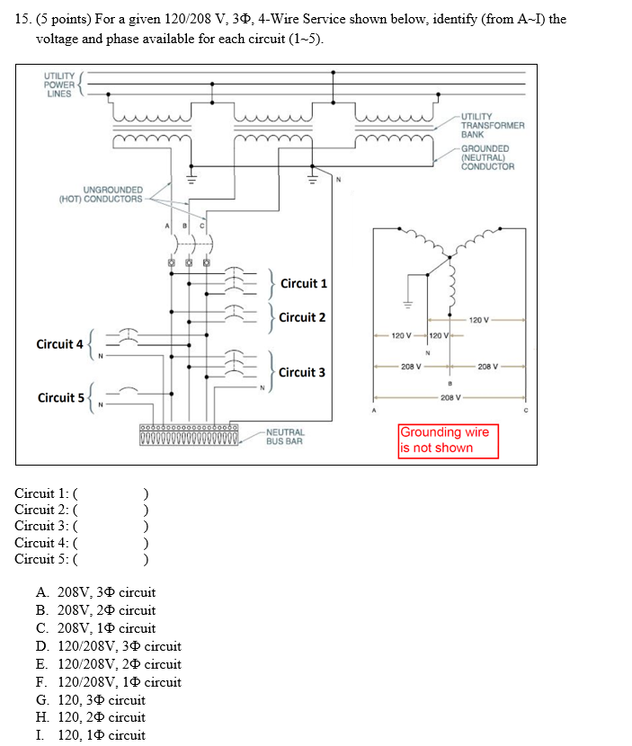 Solved 15 5 Points For A Given 1 8 V 39 4 Wire Chegg Com