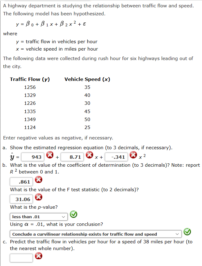 Solved A Highway Department Is Studying The Relationship | Chegg.com