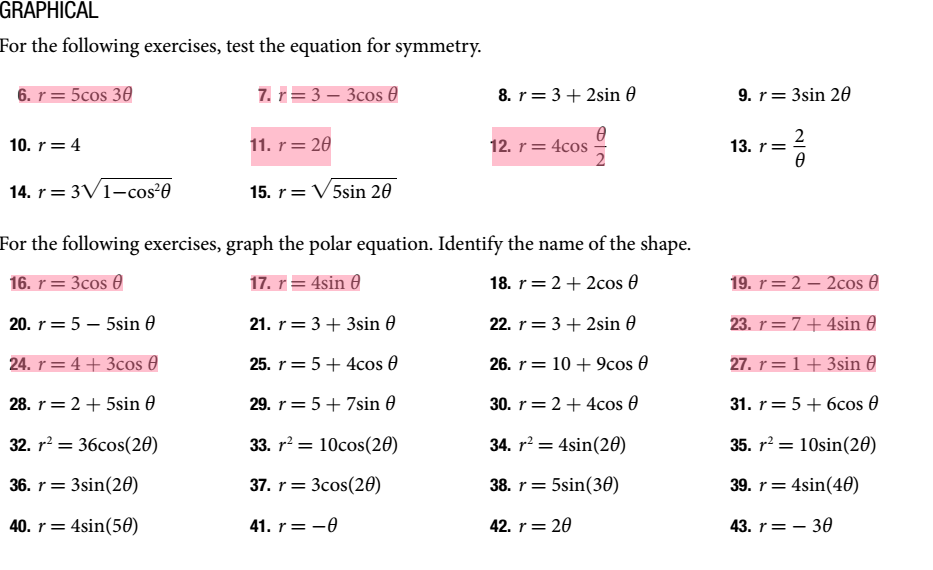 Solved Need help with the highlighted problems please show | Chegg.com