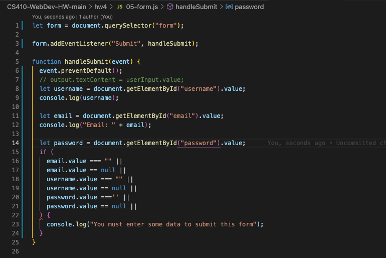 Solved I need some help with a small javascript program. I | Chegg.com