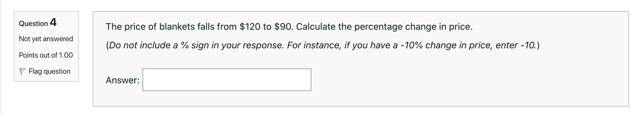 Solved Question 1 Suppose that a 4% decrease in the price of | Chegg.com
