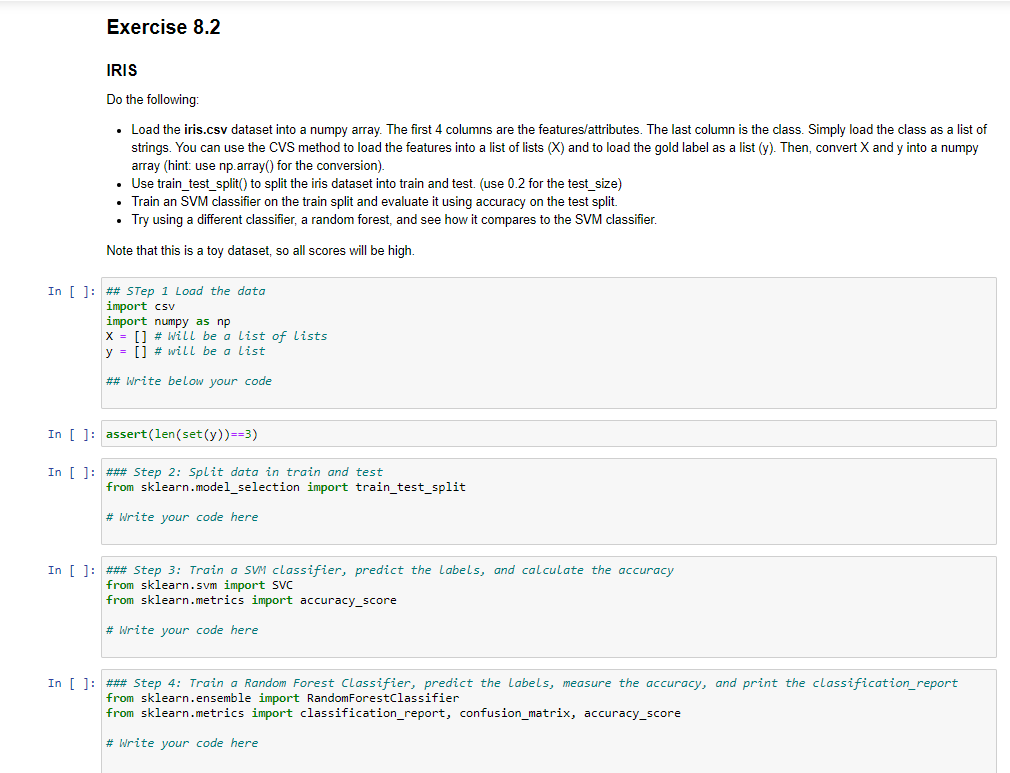 Solved Exercise 8.2 IRIS Do the following: . Load the | Chegg.com