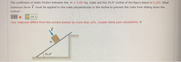Solved The coefficient of static friction between the m=2.60 | Chegg.com
