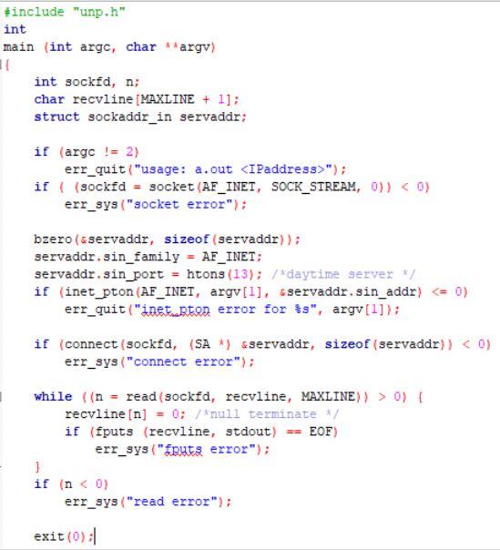 Solved Modify the first argument to socket in Figure 1.5 to | Chegg.com
