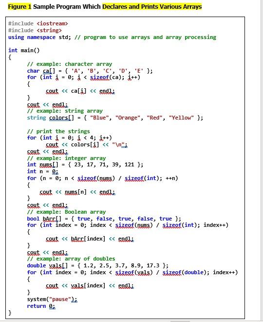 Solved Construct an application that uses arrays and matrix | Chegg.com