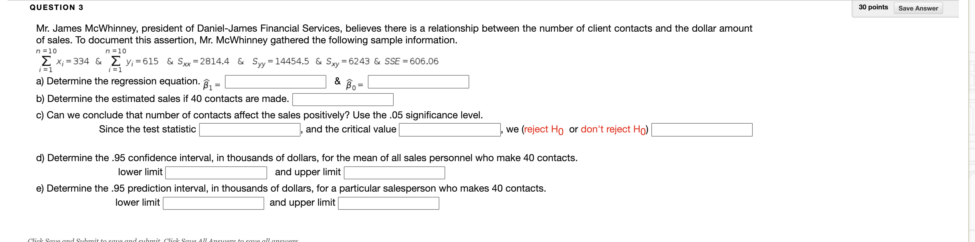 Solved QUESTION 3 30 points Save Answer n = 10 n = 10 == = = | Chegg.com